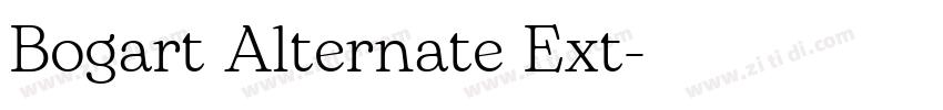 Bogart Alternate Ext字体转换